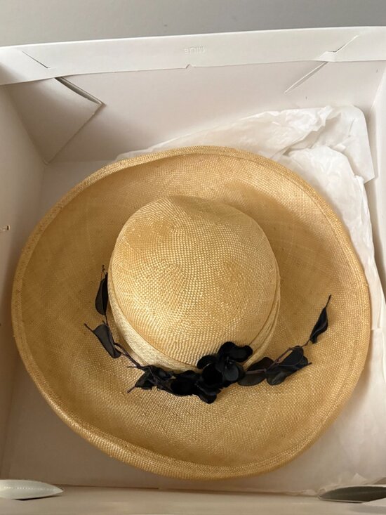 New with Box! Marina Killery Couture Straw Hat (Princess Diana\'s) Milliner main image 7